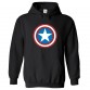 American Hero Red Blue Shield Unisex Kids and Adults Pullover Hoodie for Sci-Fi movie Fans									 									 									